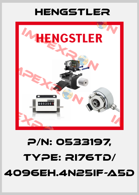 p/n: 0533197, Type: RI76TD/ 4096EH.4N25IF-A5D Hengstler