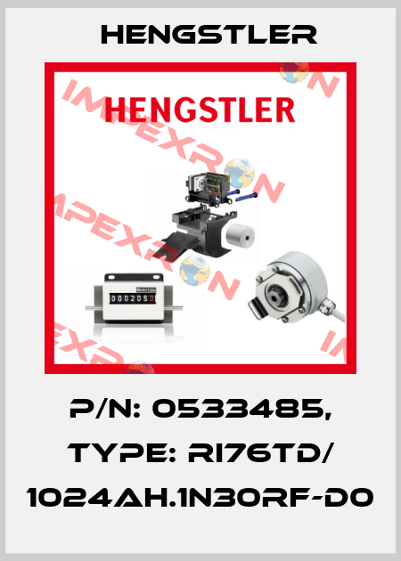 p/n: 0533485, Type: RI76TD/ 1024AH.1N30RF-D0 Hengstler