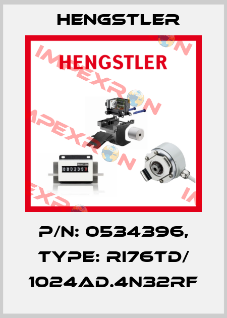 p/n: 0534396, Type: RI76TD/ 1024AD.4N32RF Hengstler