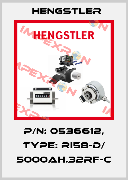 p/n: 0536612, Type: RI58-D/ 5000AH.32RF-C Hengstler