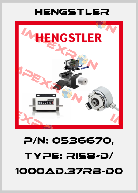 p/n: 0536670, Type: RI58-D/ 1000AD.37RB-D0 Hengstler