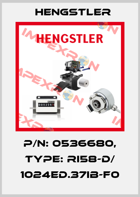 p/n: 0536680, Type: RI58-D/ 1024ED.37IB-F0 Hengstler