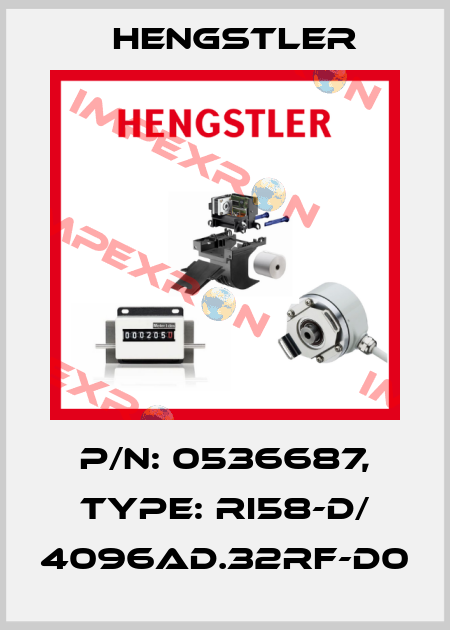 p/n: 0536687, Type: RI58-D/ 4096AD.32RF-D0 Hengstler