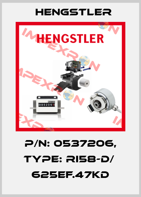 p/n: 0537206, Type: RI58-D/  625EF.47KD Hengstler