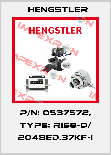 p/n: 0537572, Type: RI58-D/ 2048ED.37KF-I Hengstler