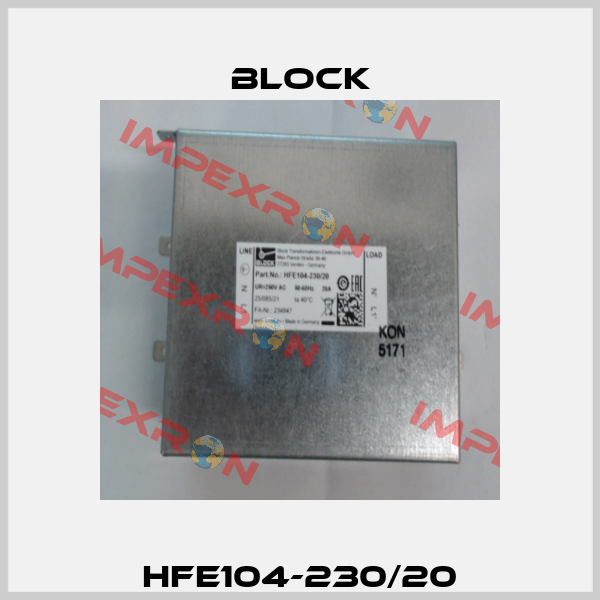 HFE104-230/20 Block