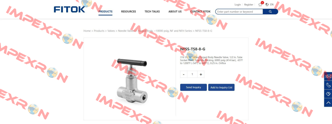 NFHSS-TS8-8-G Fitok