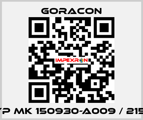 Typ MK 150930-A009 / 21510 GORACON