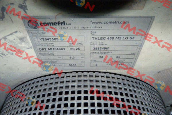 Typ:THLEC 450 S5 LG  Comefri