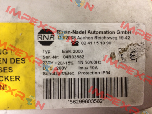 31003561 , type ESK-2000  RNA