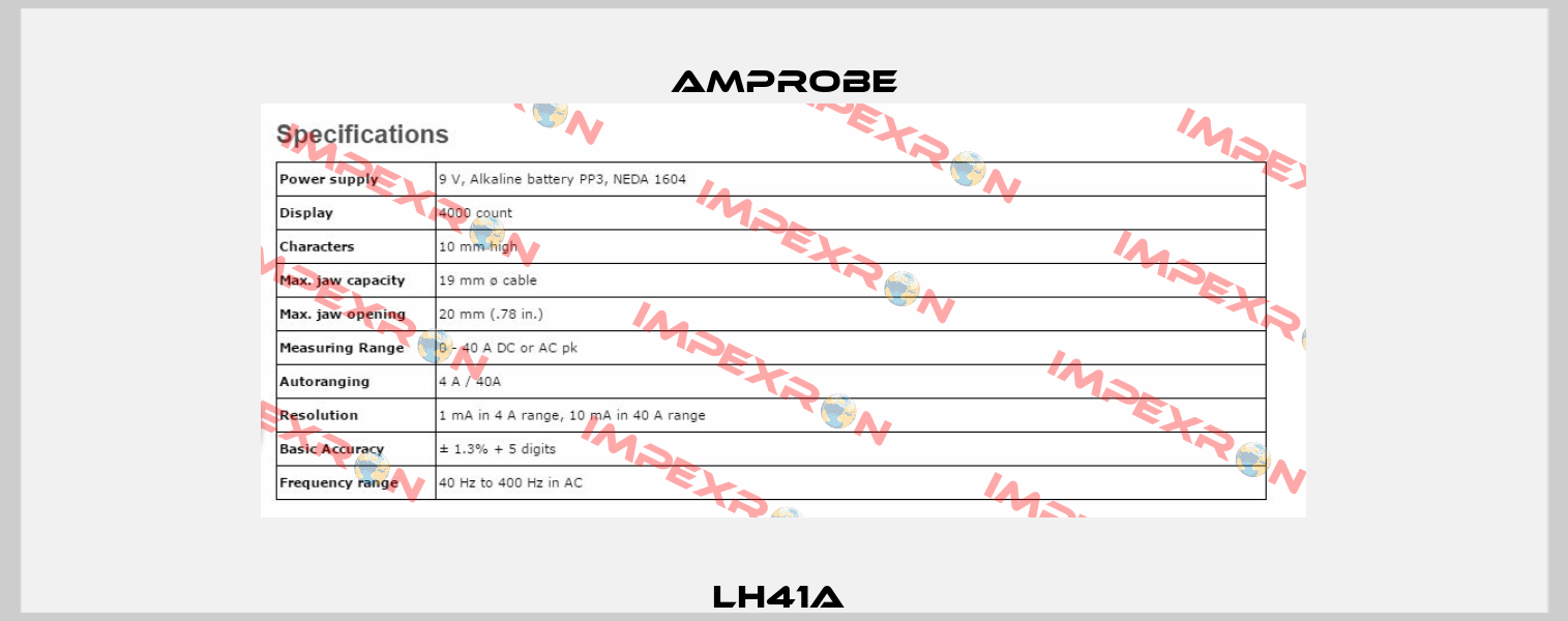 LH41A  AMPROBE