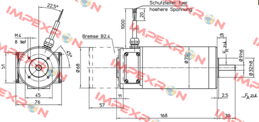 70010511 (S) Type GNM4175A  Engel Motor