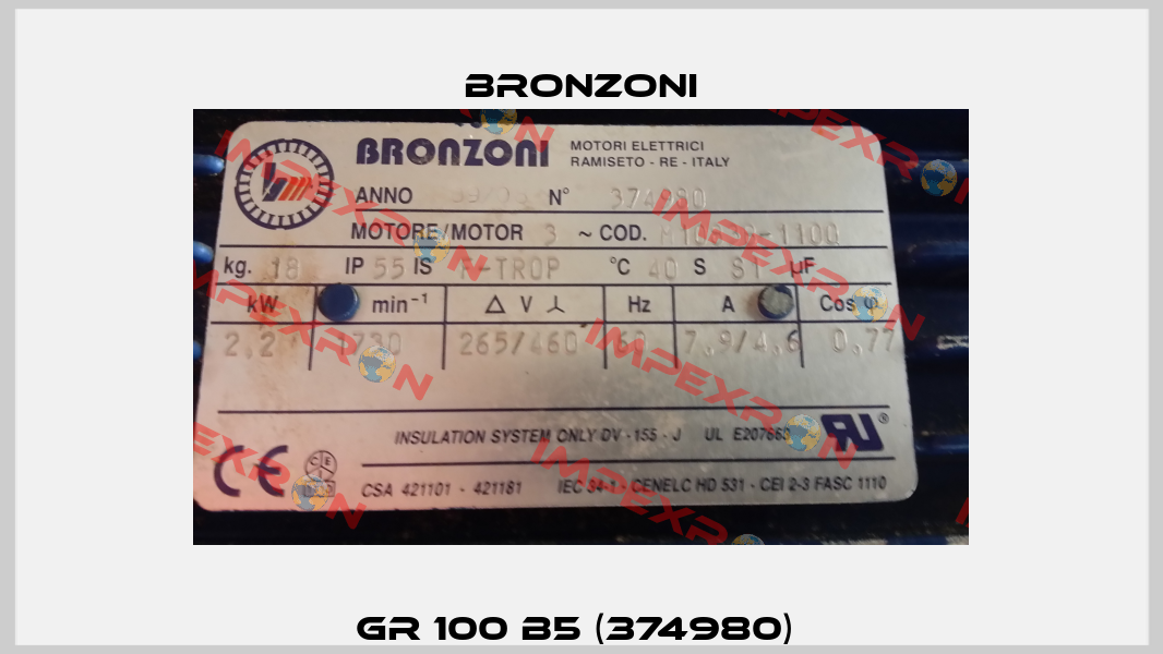 GR 100 B5 (374980)  Bronzoni
