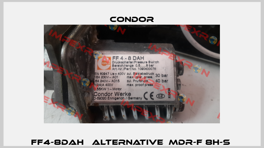 FF4-8DAH   ALTERNATIVE  MDR-F 8H-S  Condor