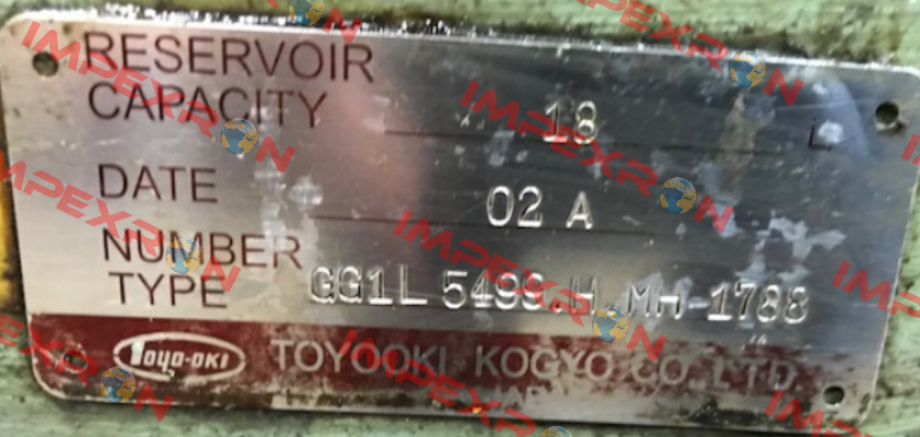 GG1L5499.H.MH-1788 OEM   JTEKT FLUID POWER SYSTEMS CORPORATION (ex. Toyooki)