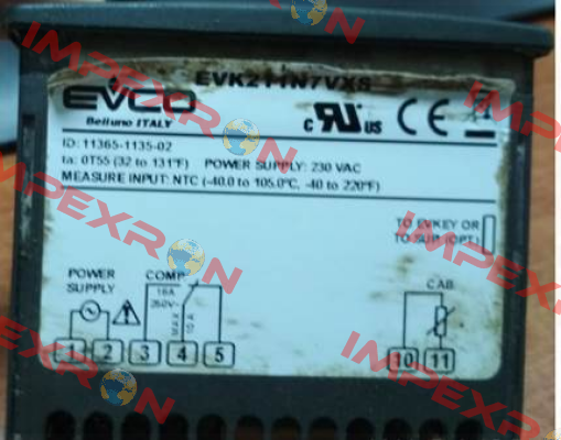 136180041 Type EVK211N7VXBS  EVCO - Every Control