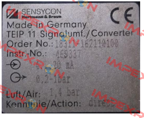 V18311H.1.1.2.1.10.1.0.0  SENSYCON
