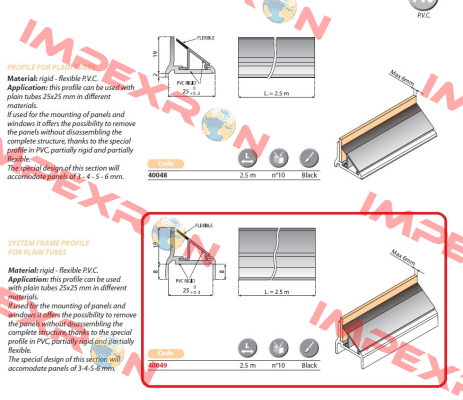 40048  obsolete/replacement 40049 System Plast