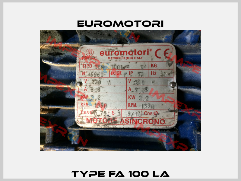 Type FA 100 LA Euromotori