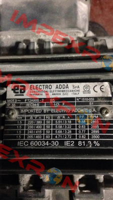 IEC 60034-30, Electro Adda