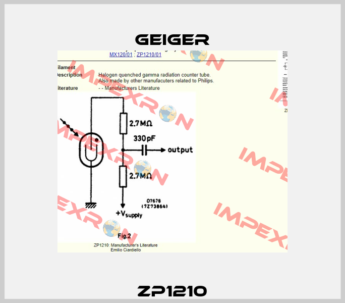 ZP1210 Geiger