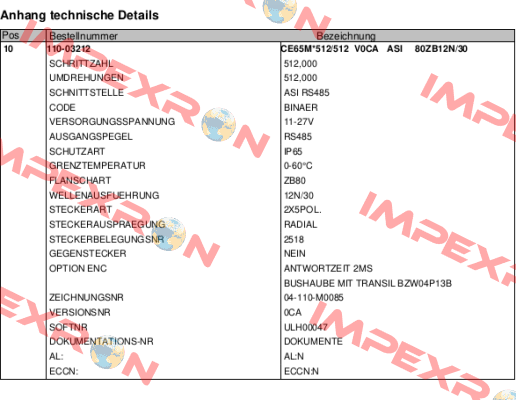 110-03212 TR Electronic