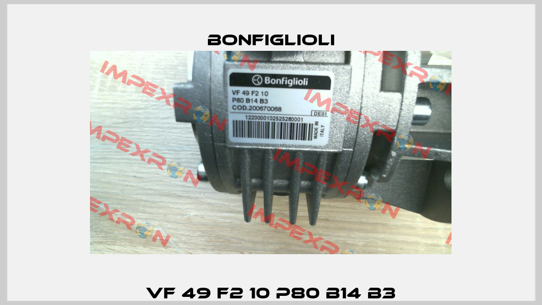 VF 49 F2 10 P80 B14 B3 Bonfiglioli
