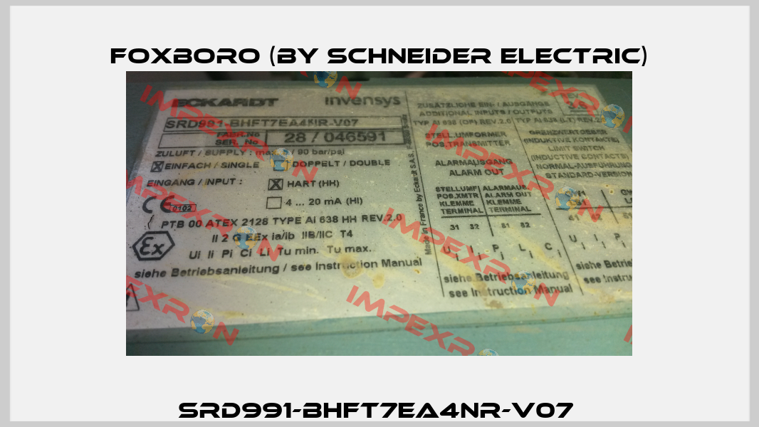 SRD991-BHFT7EA4NR-V07  Foxboro (by Schneider Electric)
