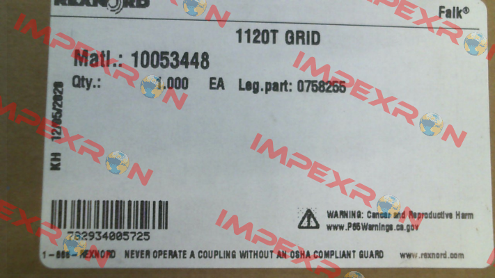 0758255 Rexnord