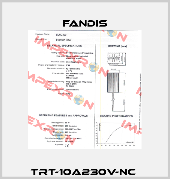 TRT-10A230V-NC  Fandis