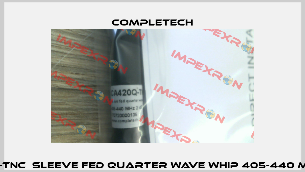 CA420Q-TNC  sleeve fed quarter wave whip 405-440 MHz 2 dBi Completech