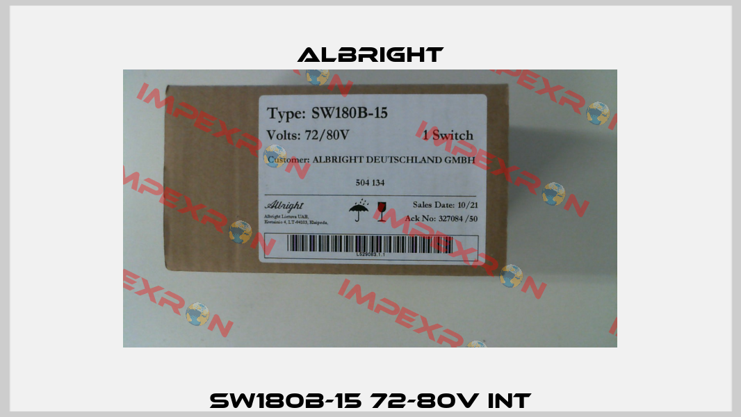 SW180B-15 72-80V INT Albright