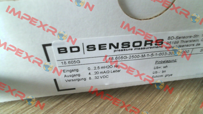 18.605G-2500-M-1-5-1-003-300-1-000 Bd Sensors