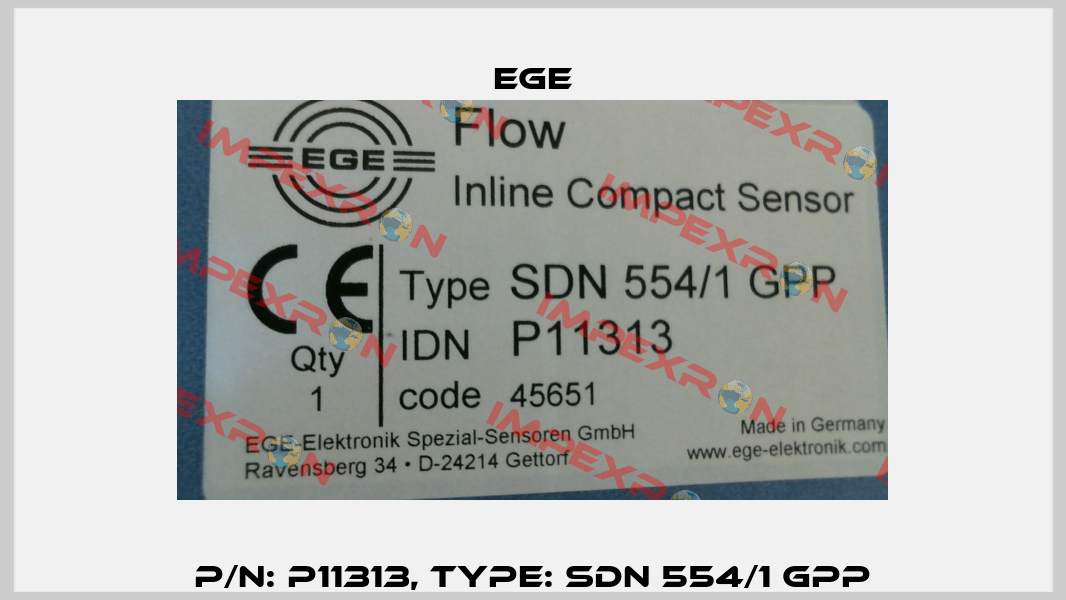 p/n: P11313, Type: SDN 554/1 GPP Ege