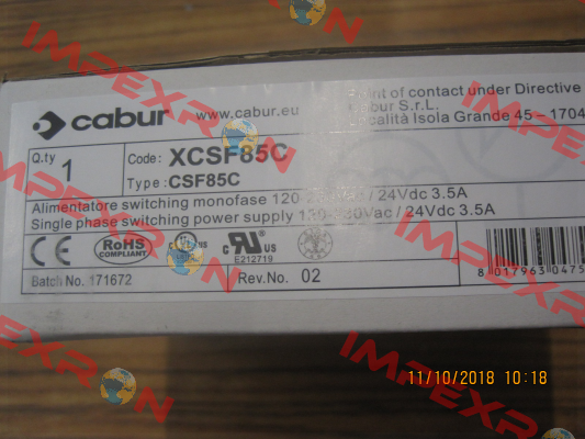 XCSF85C Cabur