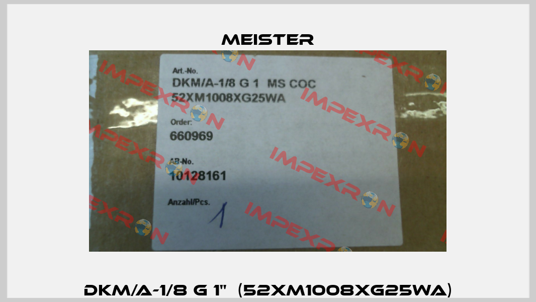 DKM/A-1/8 G 1"  (52XM1008XG25WA) Meister