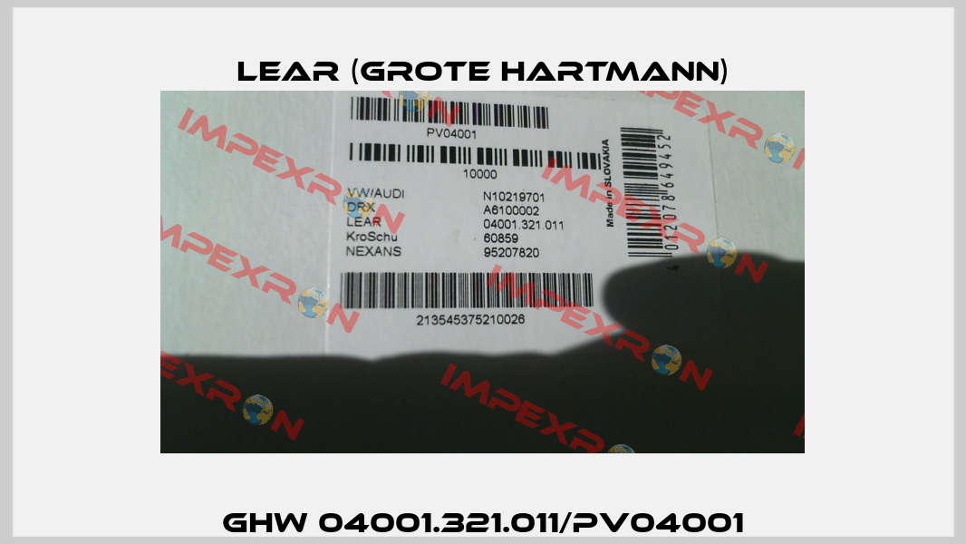 GHW 04001.321.011/PV04001 Lear (Grote Hartmann)