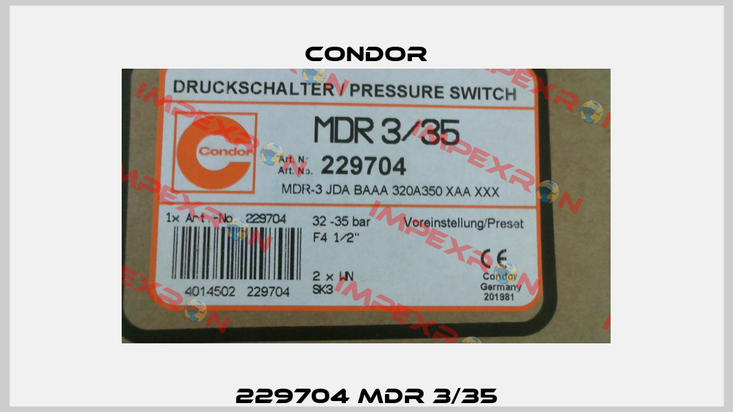 229704 MDR 3/35 Condor