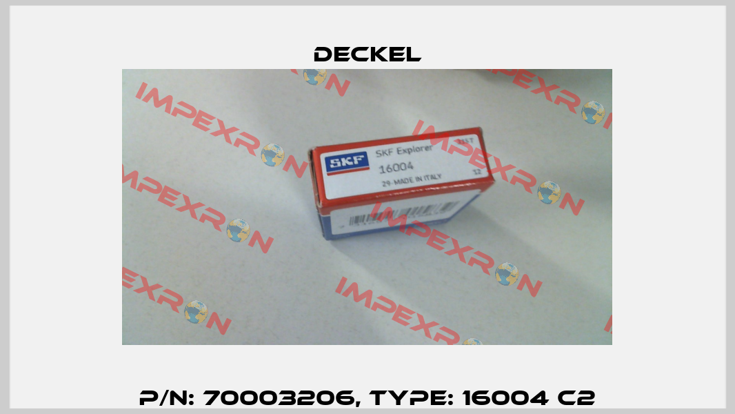 P/N: 70003206, Type: 16004 C2 Deckel