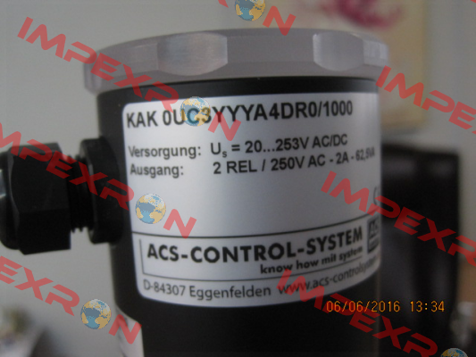 KAK 0 U C 3 YYY A4 D R 0/1.000mm Acs Control-System