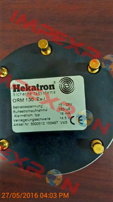 ORM 130 Ex-I  REPLACED BY SLR-E-IS EX-I (Hochiki) Hekatron
