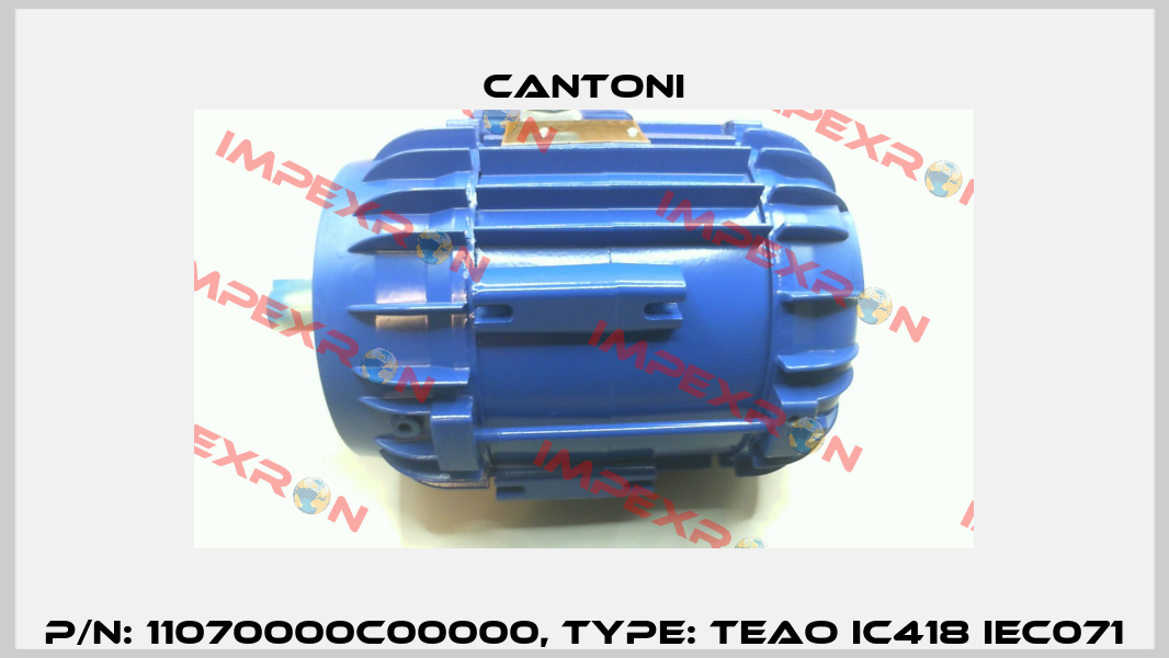 P/N: 11070000C00000, Type: TEAO IC418 IEC071 Cantoni