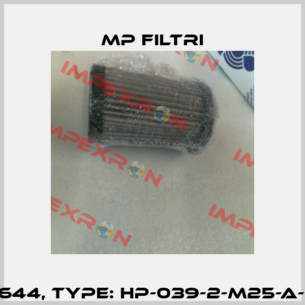 P/N: 1644, Type: HP-039-2-M25-A-N-P01 MP Filtri