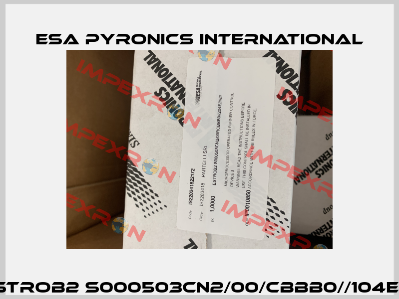 ESTROB2 S000503CN2/00/CBBB0//104E/// ESA Pyronics International