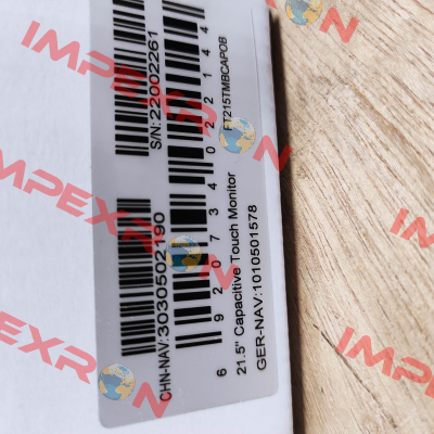 P/N:1010501578  Type:FT215TMBCAPOB Faytech