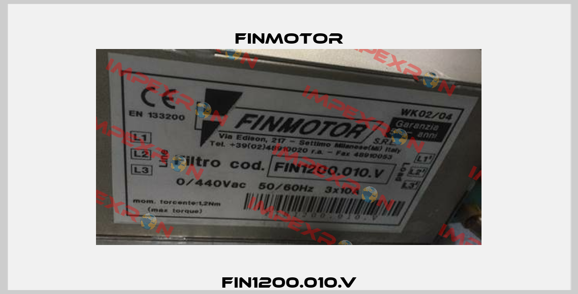 FIN1200.010.V Finmotor