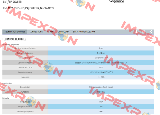 AM1/AP-2CVE80 Micro Detectors / Diell (now Datasensing)