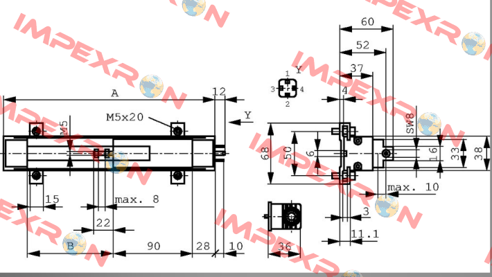 P/N: 400025305 Type: TLH-0130 Novotechnik