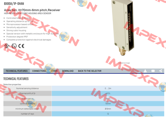 BX80A/1P-0HAN Micro Detectors / Diell (now Datasensing)