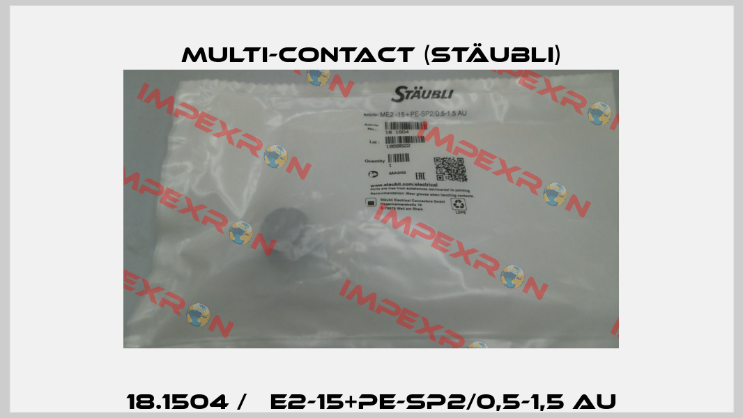 18.1504 / МE2-15+PE-SP2/0,5-1,5 AU Multi-Contact (Stäubli)